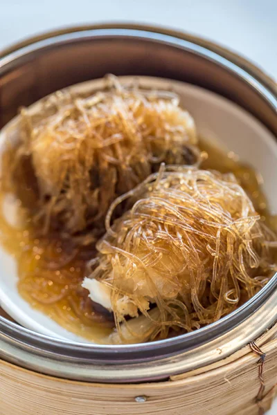 Dim sum zeebaars — Stockfoto