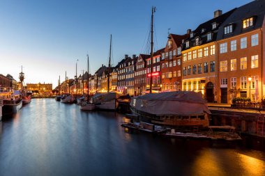Danimarka'da Copenhagen Nyhavn