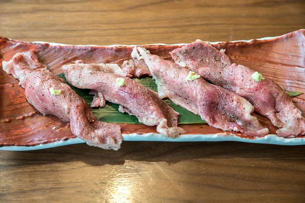 Wagyu beef sushi — Stock Photo, Image