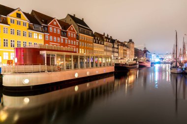 Danimarka'da Copenhagen Nyhavn