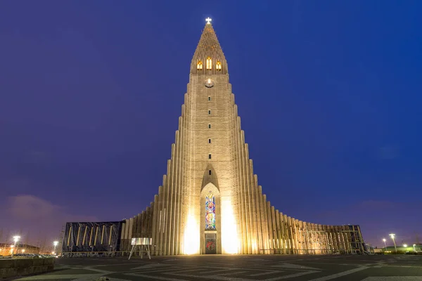 Hallgrimskirkja kathedrale reykjavik — Stockfoto