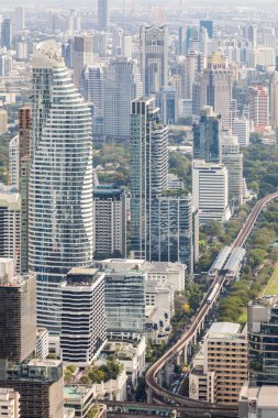 Bangkok cityscape manzarası