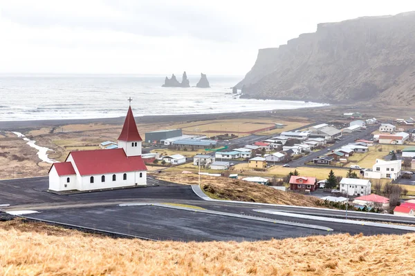 Iglesia Vik Myrdal — Foto de Stock