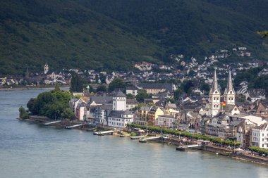 Boppard and river Rhine clipart