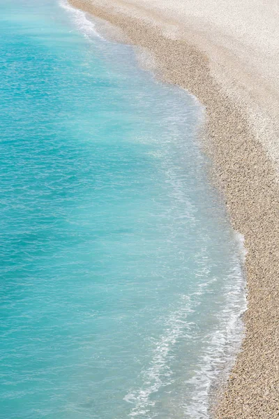 Riviera with mediterranean beach — Stock Photo, Image