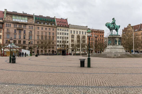 Malmo gród na Stortorget — Zdjęcie stockowe