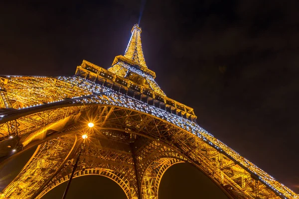 Torre Eiffel con illuminazione Show — Foto Stock