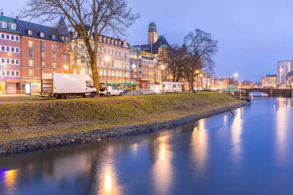 Malmö stadtbild stadtzentrum — Stockfoto