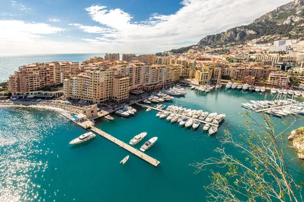 Stadtbild von Monaco Fontvieille — Stockfoto