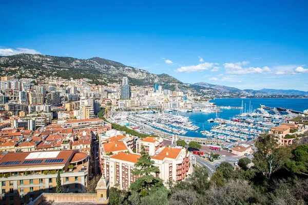 Monaco Fontvieille paesaggio urbano — Foto Stock