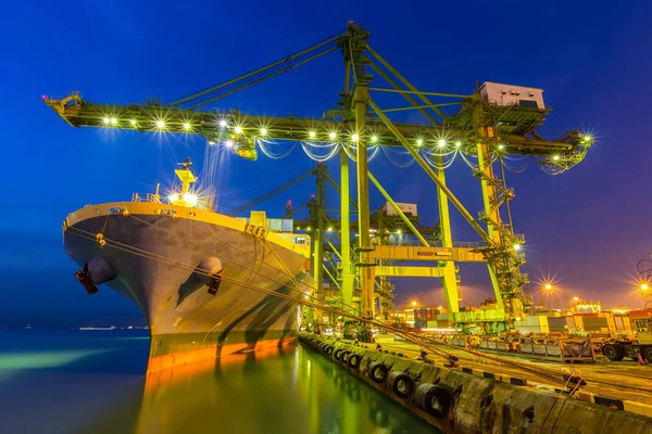 Konteyner gemisi ile endüstriyel bağlantı noktası