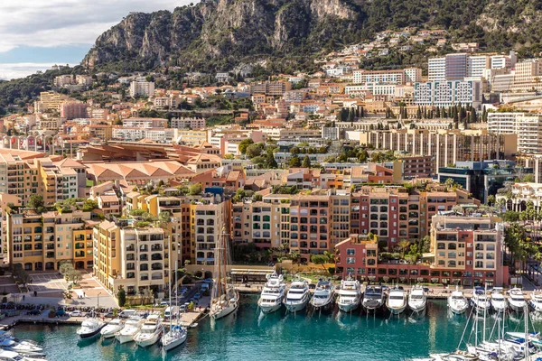 Monaco Fontvieille utca-és városrészlet — Stock Fotó