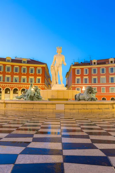 Fountain du Soleil on Massena square — Stock fotografie