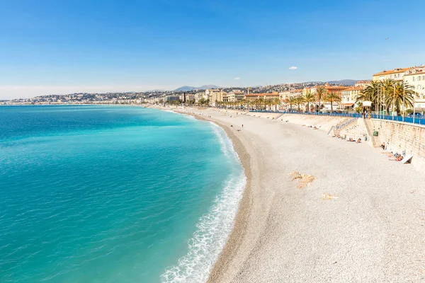 Riviera with mediterranean beach — Stock Photo, Image