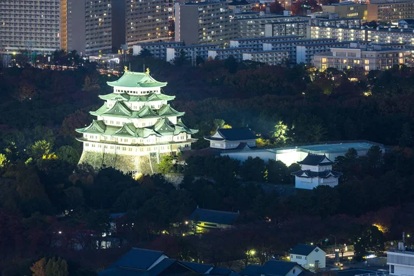 Geceleri Nagoya Kalesi — Stok fotoğraf