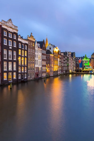 Amsterdam Canals and church — Stock Photo, Image