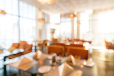 Restoranın arka plan bulanık 