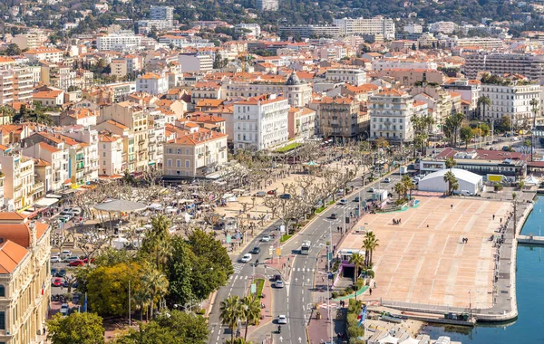 Vista de Le Suquet cidade velha — Fotografia de Stock