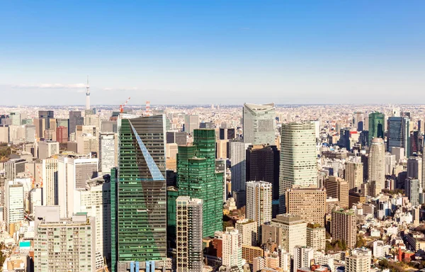 東京市と高層ビル — ストック写真