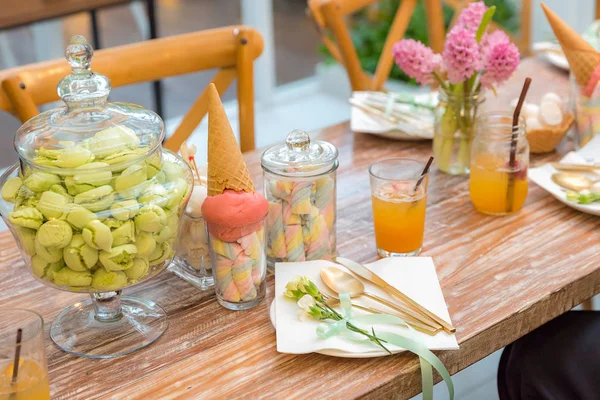 Dinner dining table — Stock Photo, Image