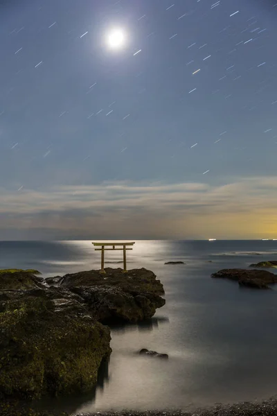 Toroii Ibaraki at night — Stock Photo, Image