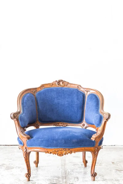 Kanapa sofa niebieski — Zdjęcie stockowe