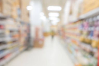 Süpermarket arka plan bulanık 