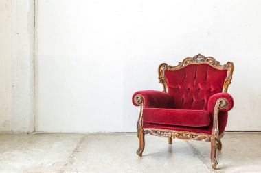 Kırmızı vintage sandalye