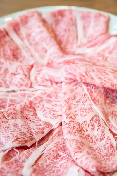 Wagyu Textura Carne Res Para Fondo Alimentario — Foto de Stock