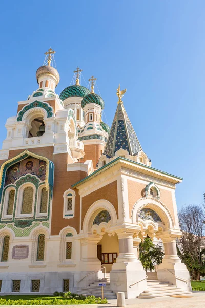 Iglesia Ortodoxa Niza Riviera Costa Azul Francia —  Fotos de Stock