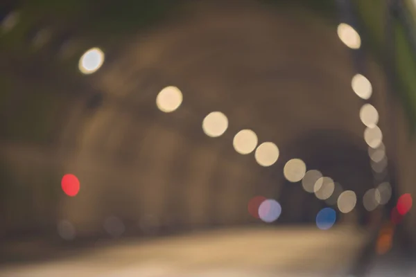 Niewyraźne Tunelu Drogowego Dwa Pasa Autostrady — Zdjęcie stockowe