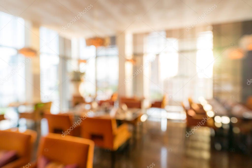 Abstrast Blurred background of restaurant cafe 