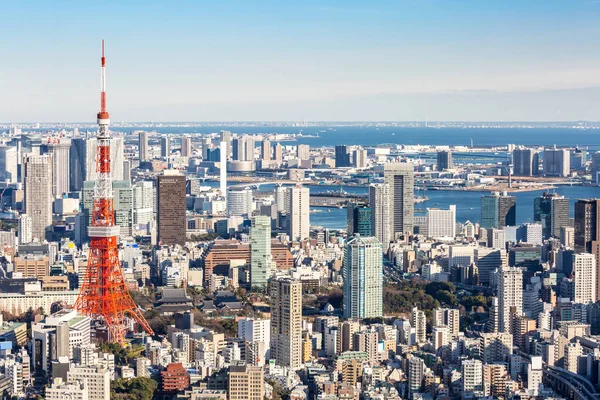 Tokyoturm Mit Skyline Tokio Japan — Stockfoto