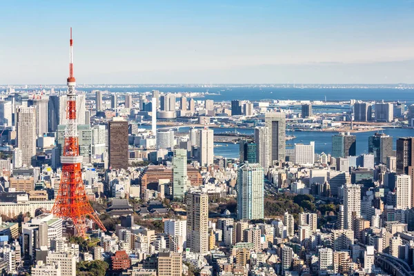 Torre Tokio Con Horizonte Tokio Japón — Foto de Stock