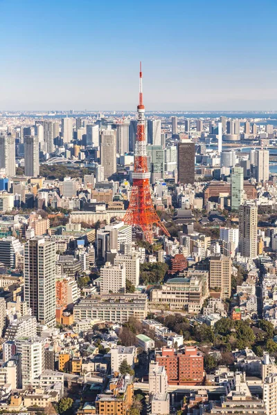 Tokyo Tower Mrakodrapy Tokiu Japonsko — Stock fotografie