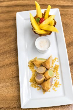 Mango, pilav, Tayland tatlı mutfağı.