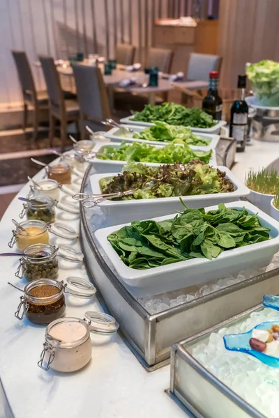 Station Bar Salade Ligne Buffet — Photo