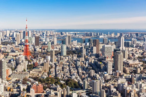 Tokio Wieża Panoramę Japonii — Zdjęcie stockowe