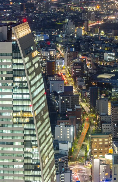 Tour Tokyo Avec Skyline Dans Nuit Japon — Photo