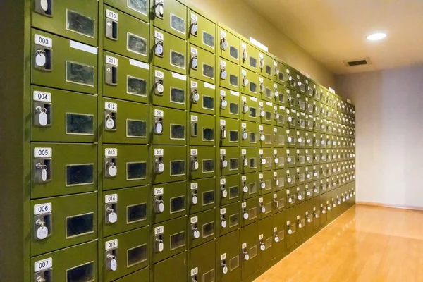 Close Photo Lockers Changing Room — Stock Photo, Image