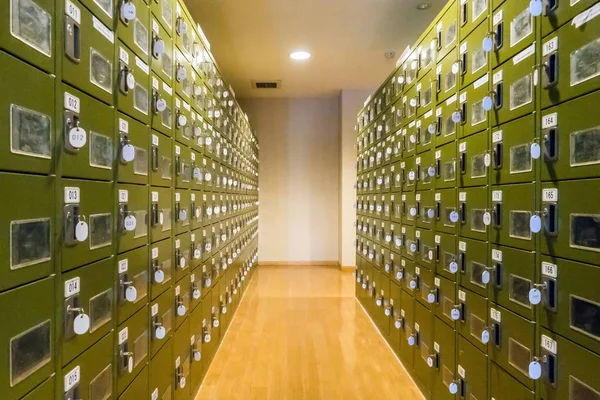 Row Locker Changing Room — Stock Photo, Image