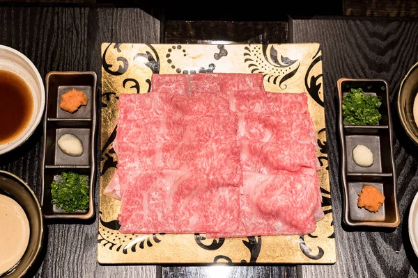 matsusaka sığır A5 Wagyu Beef Shabu shabu Set buharla Groumet Japon güveç yemekleri
