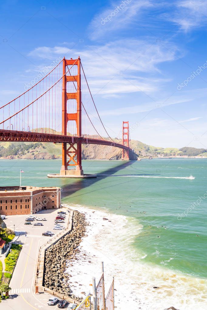 Golden Gate bridge in San Francisco California, USA 