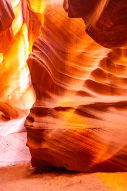 Üst antilop Kanyonu Navajo rezervasyonunuzu yaparken, Arizona ABD