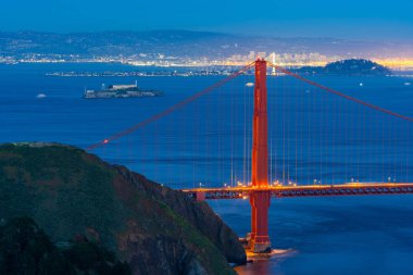San Francisco 'daki Golden Gate Köprüsü, Kaliforniya, ABD
