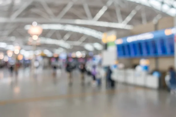 Abstrakter Verschwommener Hintergrund Des Flughafenabflugterminalbereichs — Stockfoto