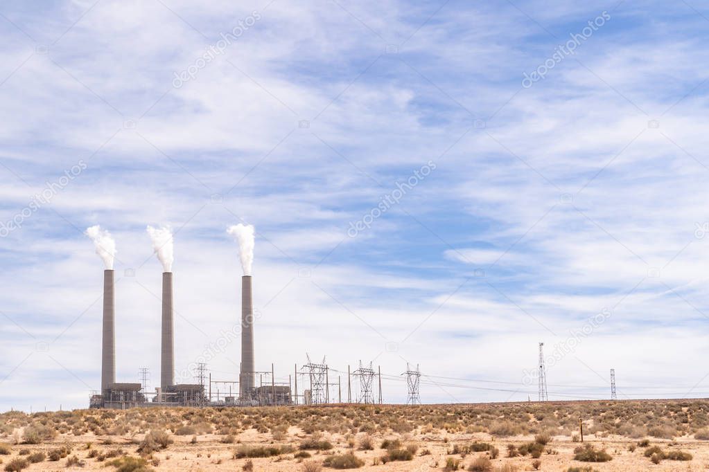 Coal Power Plant in Page, Arizona, USA