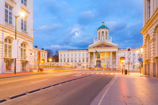 Cityscape Brussels Royal Square Palace Cathedral Chapelle Brussels Downtown Belgium — Stock Photo, Image