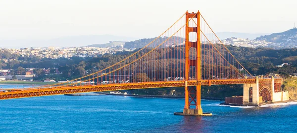 Panorama Golden Gate Bridge Viewpoint Beautiful Cityscape San Francisco Skylines — Stock Photo, Image