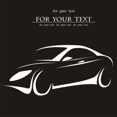 Araba Kiralama şirket logosu, rent a car Auto vektör